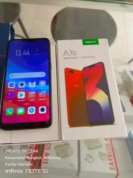 Oppo A3s 6/128 bekas fullset normal bisa Tukar Tambah