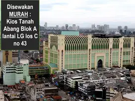 Disewakan MURAH Kios di Blok A Tanah Abang los C no 43