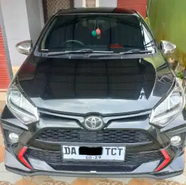 Toyota Agya thn 2021 warna hitam transmisi matic