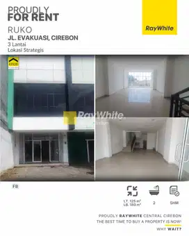 Disewakan Ruko 3 Lantai di Jl. Evakuasi, Cirebon