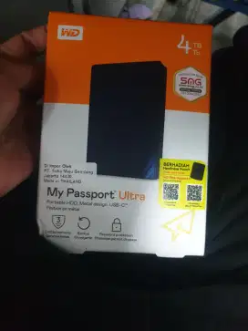 Harddisk External WD My Passport Ultra 4TB