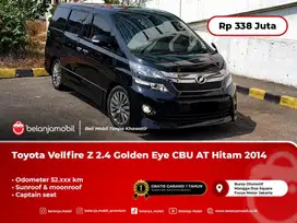 [ LOW KM ] Toyota Vellfire Z 2.4 Golden Eye CBU AT Hitam 2014/2015