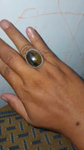 Cincin batu fosil kayu