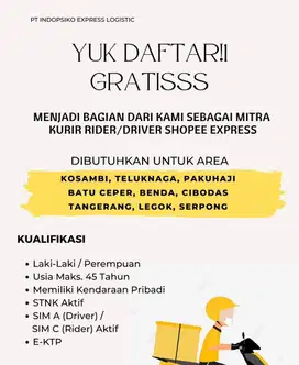 LOKER KURIR SHOPEE EXSPRESS