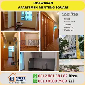 Disewakan Apartemen Menteng Square Studio Furnished