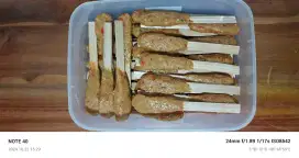 Open PO sate lilit ayam Bali, minuman kunyit asem, sari kacang hijau