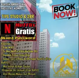 TRANSIT DAN PROMO MALEM APARTEMEN GREEN PRAMUKA CITY FREE NETFLIX