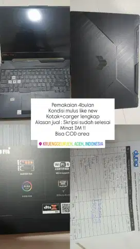 Jual cepat Laptop Asus TUF Gaming