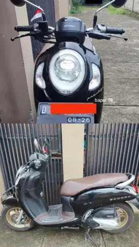 Motor Scoopy prestige keyless 2021 warna hitam