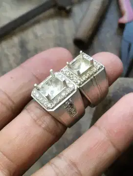 Cincin Terima pesanan ring perak emas berlian