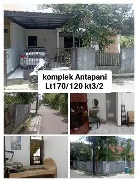 Dijual rumah hitung Tanah 170/120 hrg1,25 jl 2mobil di Antapani