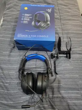 Headphone Gaming Merk Razer Kraken X-Hitam Biru