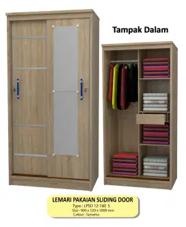 Lemari pakaian lemari baju sliding kea panel