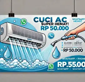 PROMO Cuci AC,Service AC,Bongkar pasang, inverter, AC central,