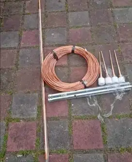 Pasang Grounding anti petir konvensional dan radius murah komplit