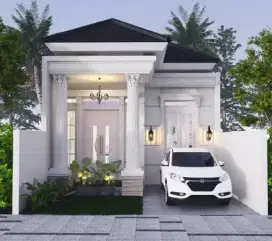 Rumah klasik modern di meruyung limo kota depok