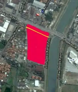 Dijual Tanah murah di bawah Njop strategis pinggir jalan raya  jakarta