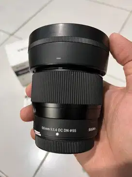 Sigma 56mm f1.4 for fujifilm mulus lengkap normal