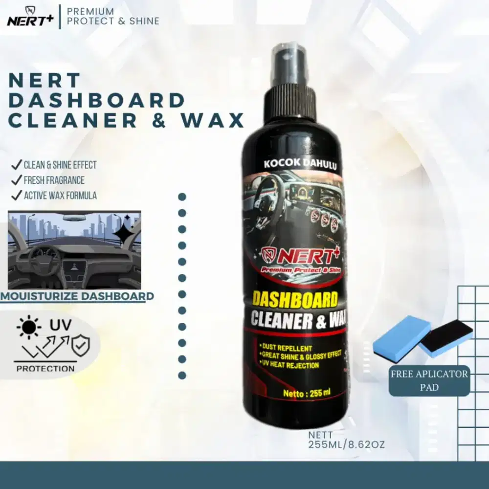 Nert + Dashboard Cleaner & Wax.255ml