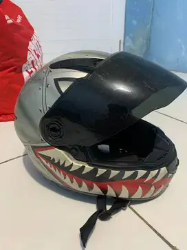 dijual helm zeus zs811 silver