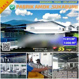 Dijual Pabrik Air Minum Dlm Kemasan Aktif Cicurug Sukabumi Jabar