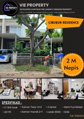 ( HOOK) DijuaL Cepat Rumah di Cibubur Residence