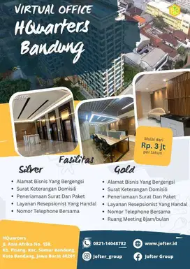 VIRTUAL OFFICE KOTA BANDUNG HARGA TERJANGKAU