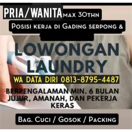 Cuci packing gosok laundry di gading serpong