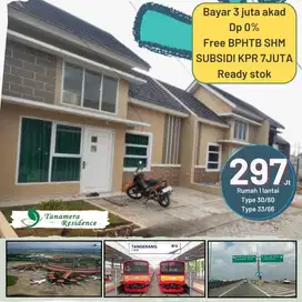 Cluster Tanamera Resident rumah tanpa Dp dekat Bandara Soetta