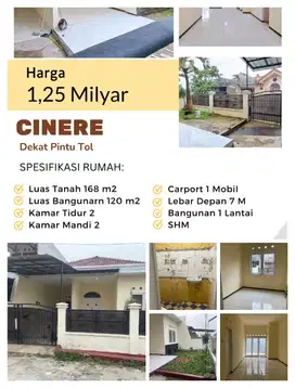 Jual Rumah Luas 168 m2 di griya Cinere jl elang Limo