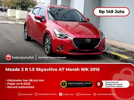 [ LOW KM ] Mazda 2 Mazda2 R 1.5 Skyactive AT Merah 2015/2016