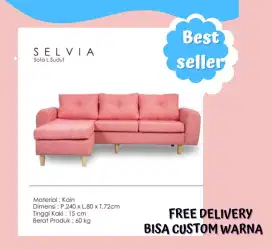 Sofa Sudut L Minimalis - Free Ongkir JABODETABEK