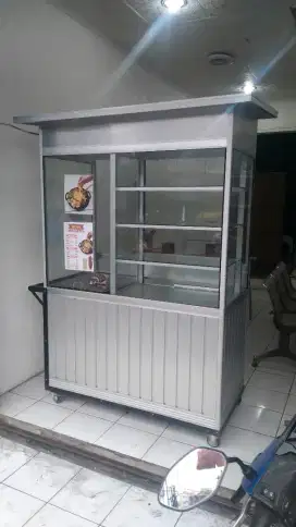 Gerobak Mie Ayam Bakso Aluminium 150cm