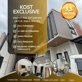 Dijual Kost Exclusive Berada di belakang kampus UII Yogyakarta