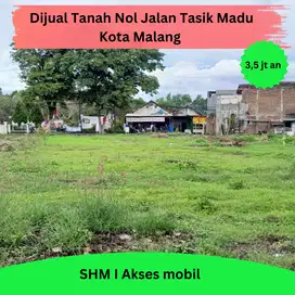 Dijual Tanah Pinggir Jalan Raya Tasik Madu Kota Malang