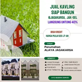 Jual Kavling siap bangun di Jaksel Profit 30%, bisa kredit