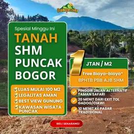 Tanah murah shm puncak cisarua bogor