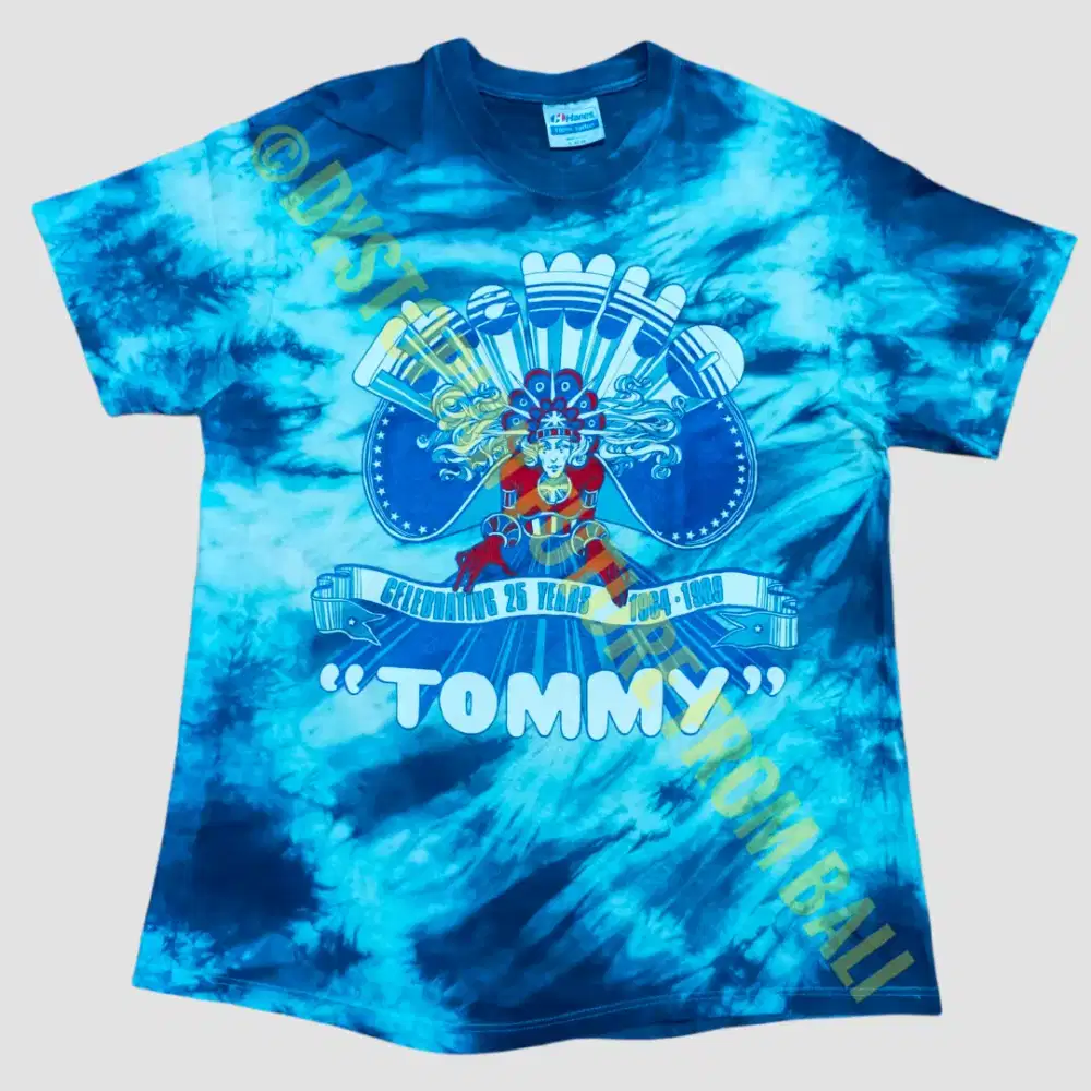 Vintage 1989 T-shirt Tie Dye Band The Who - Tommy 25th Anniversary
