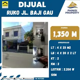 DIJUAL RUKO HARGA MURAH DI JALAN POROS BAJI GAU LOKASI STRATEGIS