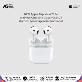 (NEW) Apple Airpods Gen 4 2024 Wireless Charging Case No ANC Resmi