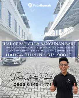 Jual Rumah Tipe Villa Siap Huni Bangunan Baru di Medan Helvetia