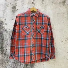 Flanel Uniqlo - Size M fit L - Baju Kemeja Flannel outer