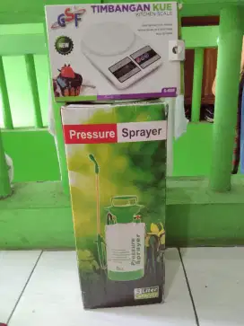 sprayer kebun & timbangan kue