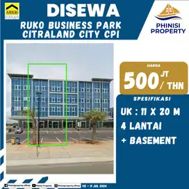 DISEWA Ruko 2 Petak Loss Business Park Citraland City CPI