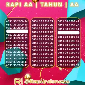 Perdana Nomor Cantik 1999 Tahun 2000 Telkomsel by.U Tanpa Masa Aktif