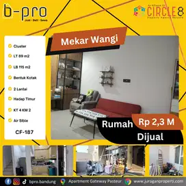 Jual Rumah Minimalis 2 Lantai Dalam Cluster Mekar Wangi murah