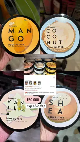 BOOTS BODY BUTTER DAN BODY SCRUB