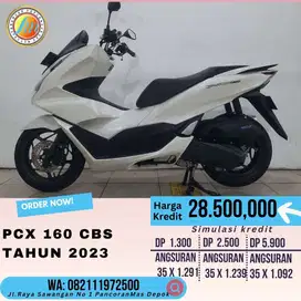 Honda PCX 160 CBS 2023 Putih Jekardah ready cash/kredit yukkk