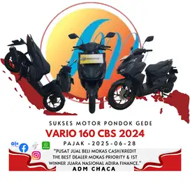 vario 160 cbs plat depok dp 1.000 like new