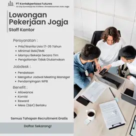 Lowongan kerja Staff Kantor